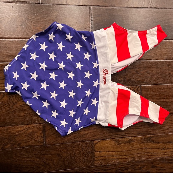 Womens Dixxon Brand American Flag Swimsuit (L) - Picture 2 of 5